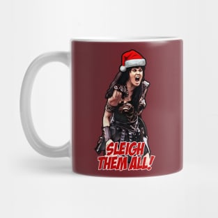 Xena Sleigh Them All Christmas Mug